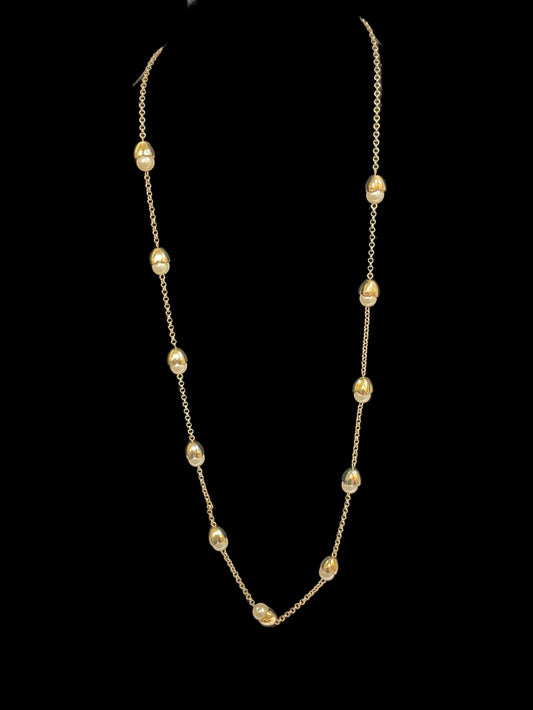 Necklace Other By Clothes Mentor In Gold & White
