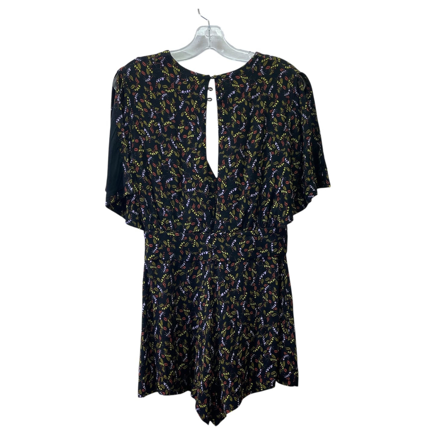Romper By Free People In Black & Green, Size:S