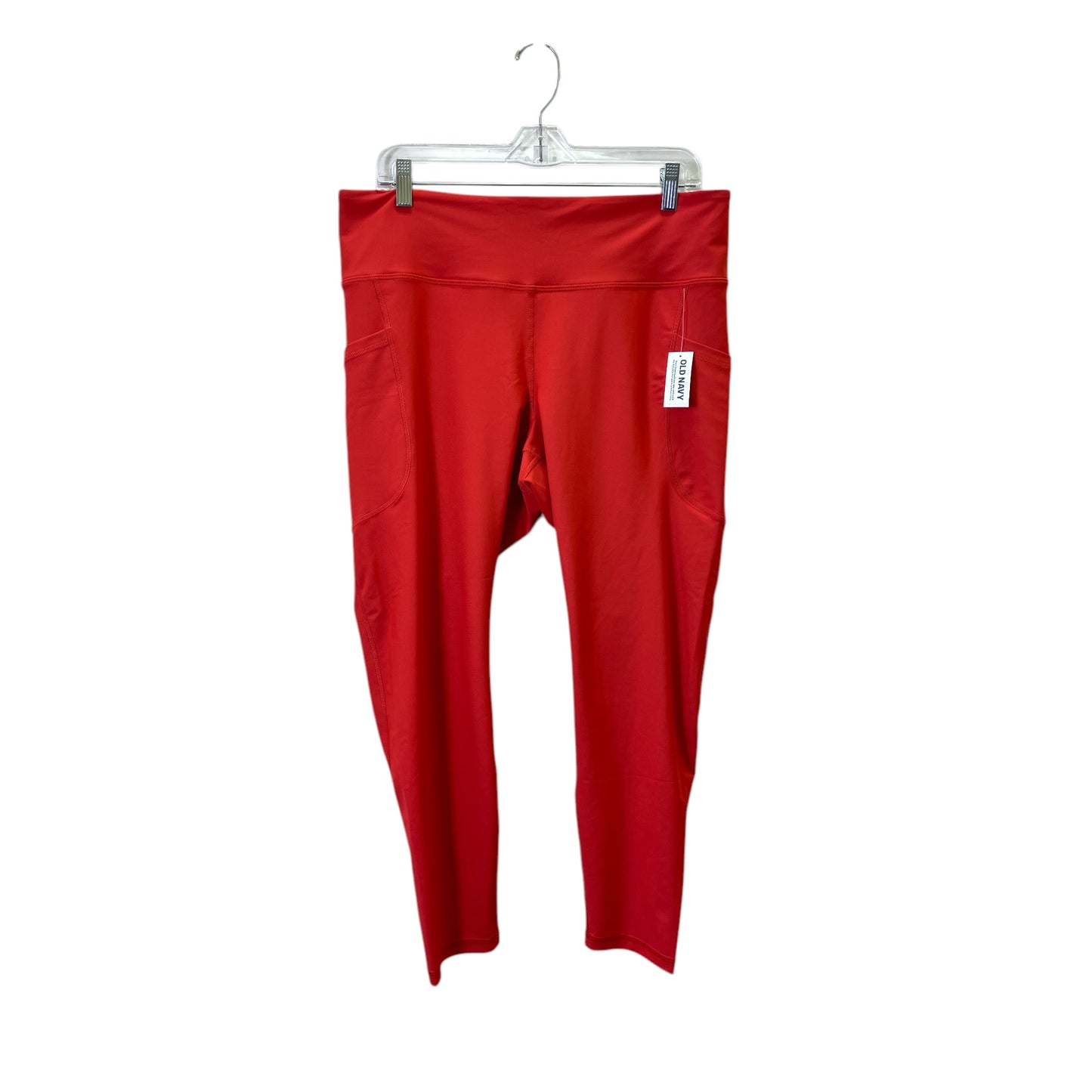 Athletic Leggings By Old Navy In Red, Size:Xl