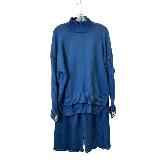 Sweater 2Pc By Caracilia In Blue, Size:Xl