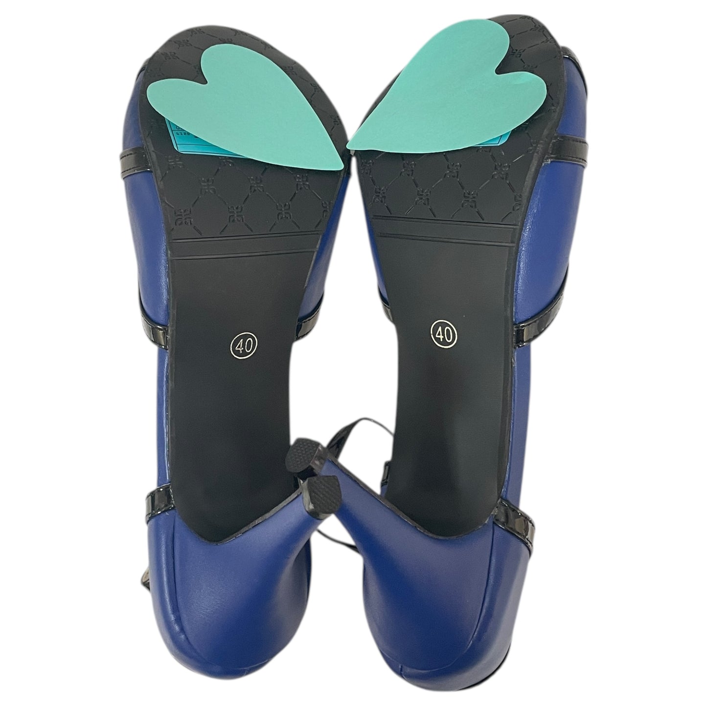 Shoes Heels Stiletto ByGETMOREBEAUTY In Black & Blue, Size:9