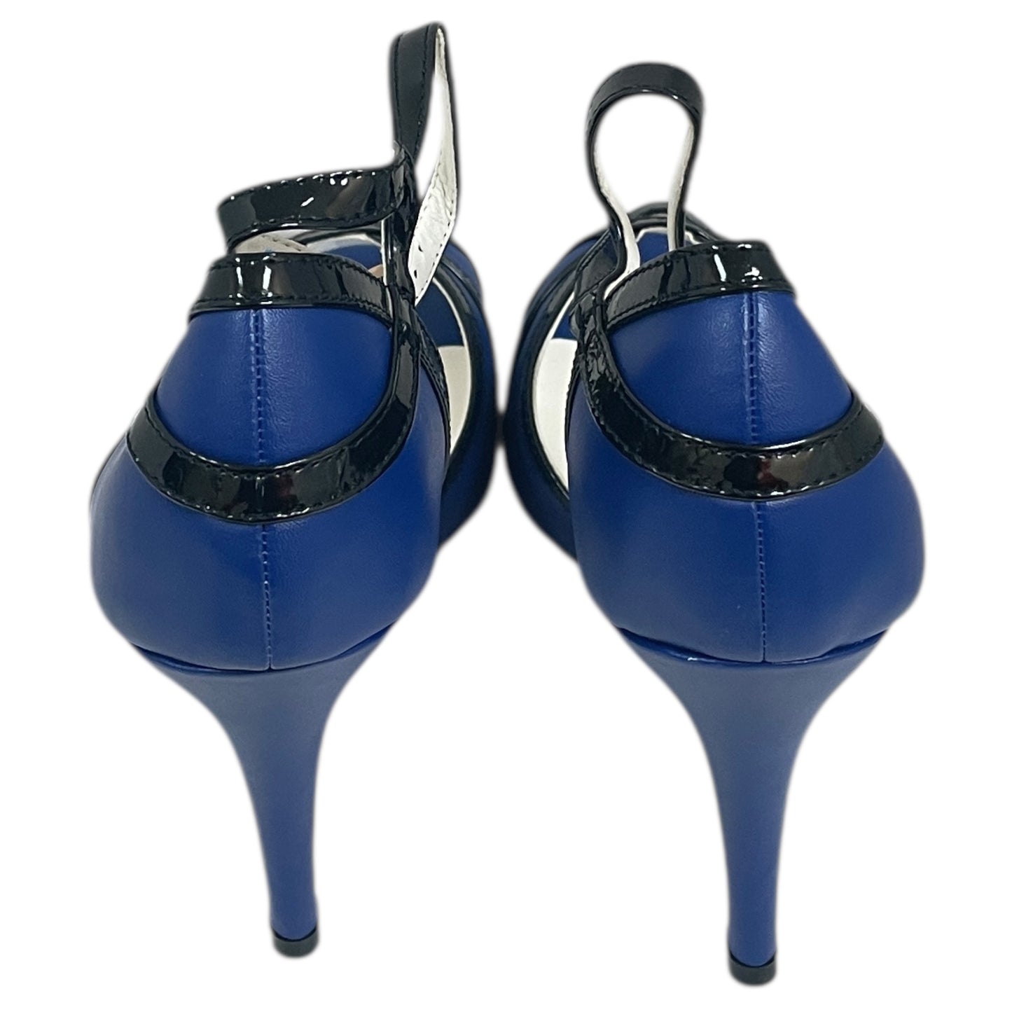 Shoes Heels Stiletto ByGETMOREBEAUTY In Black & Blue, Size:9