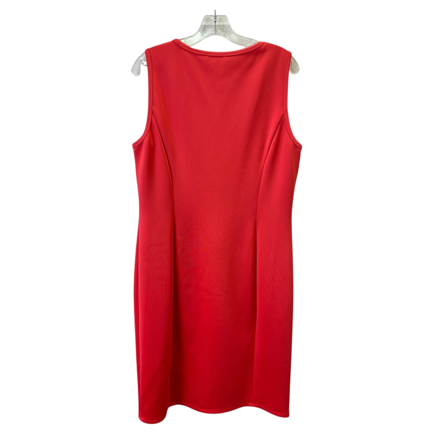 Dress Casual Midi By Calvin Klein In Orange, Size:M