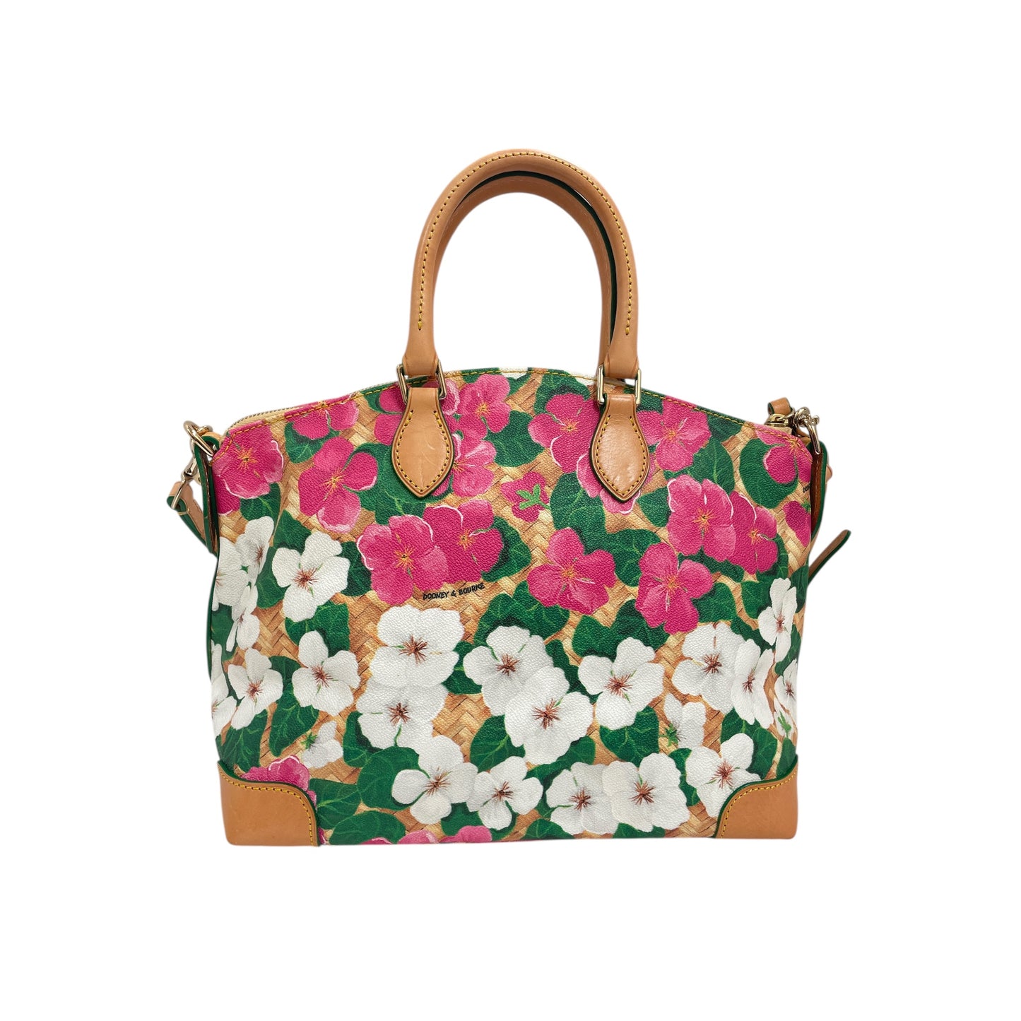 Handbag Designer By Dooney And Bourke In Floral Print, Size:Medium