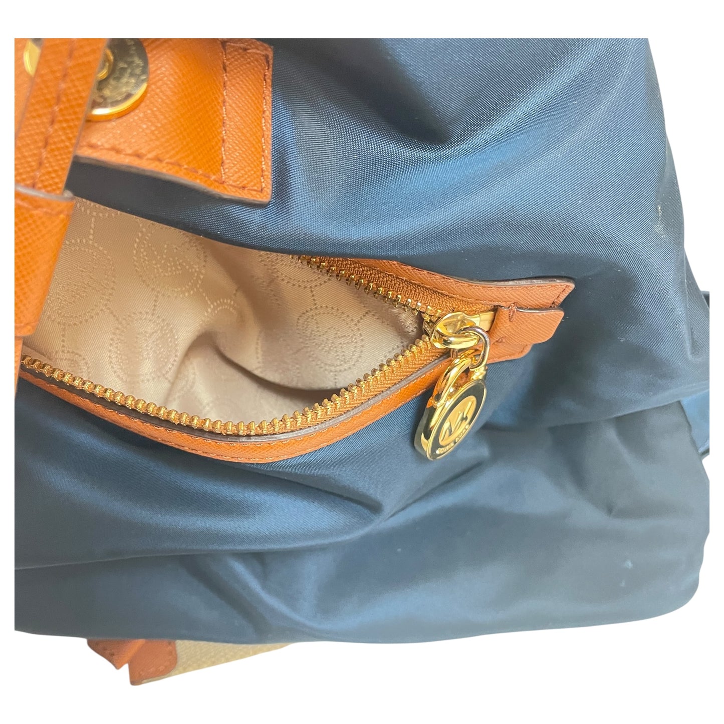 Backpack Designer By Michael Kors In Blue, Size:Medium
