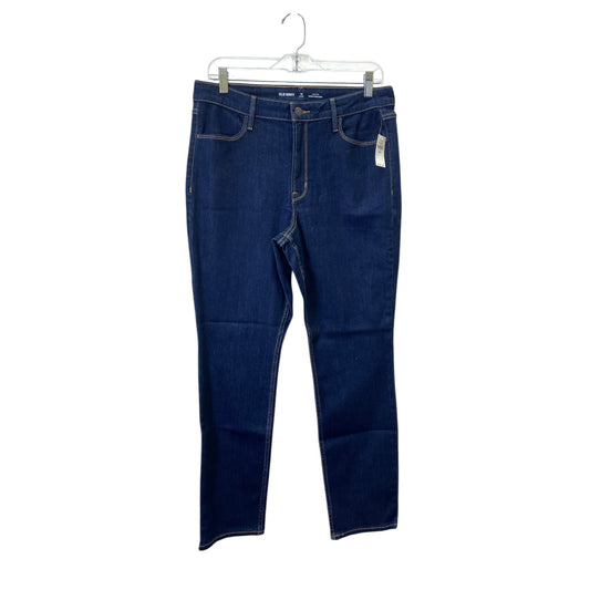 Jeans Straight By Old Navy In Blue Denim, Size:12