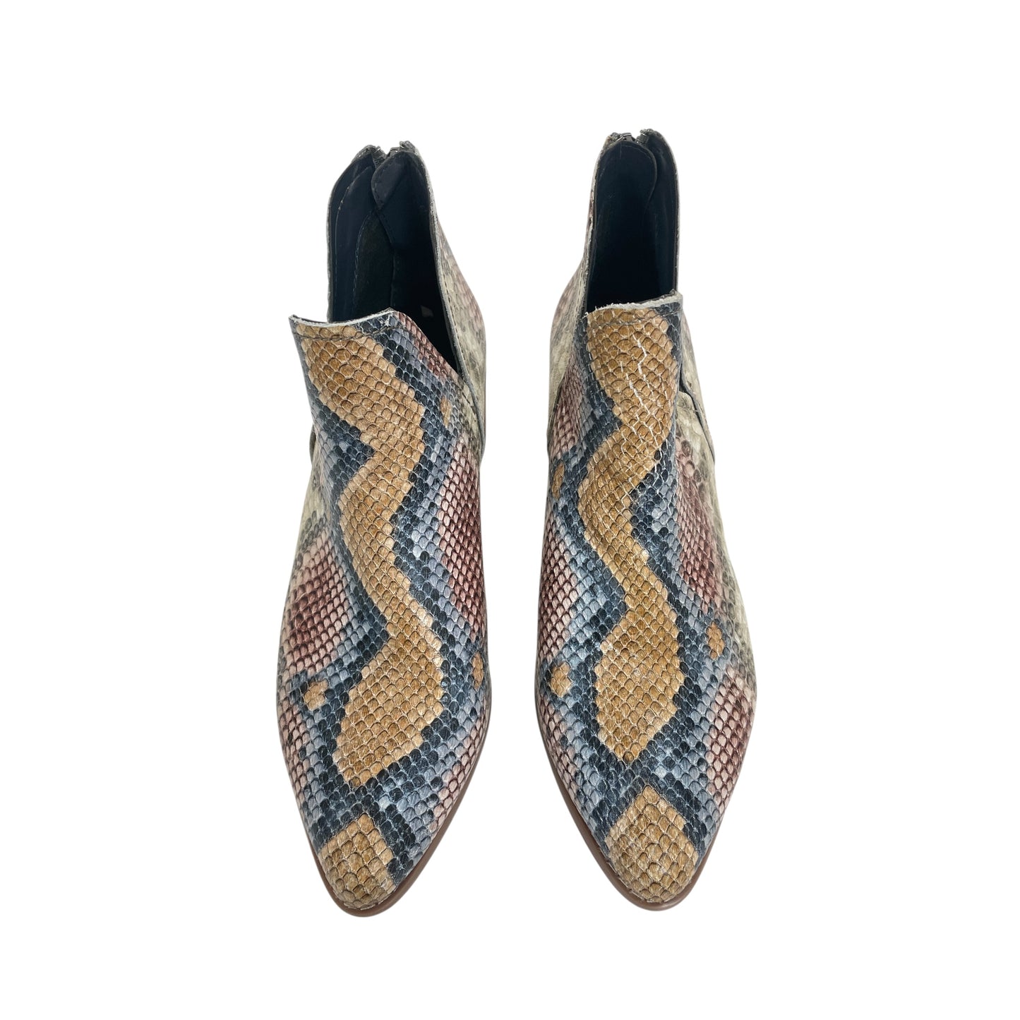 Boots Ankle Heels By Blondo In Snakeskin Print, Size:7