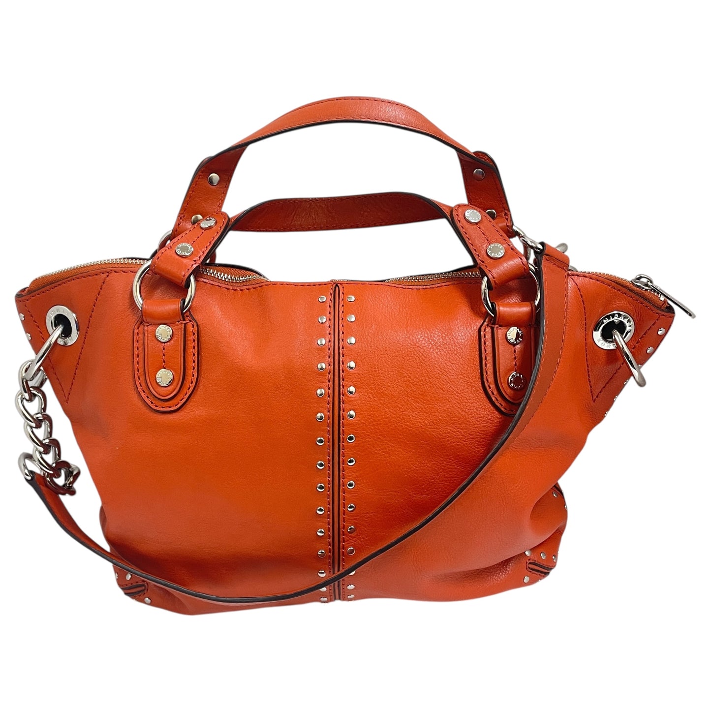 Handbag Designer By Michael Kors In Orange, Size:Large