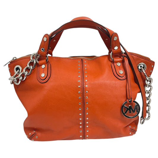 Handbag Designer By Michael Kors In Orange, Size:Large