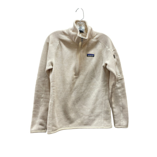 Athletic Sweatshirt Collar By Patagonia In Cream, Size:M