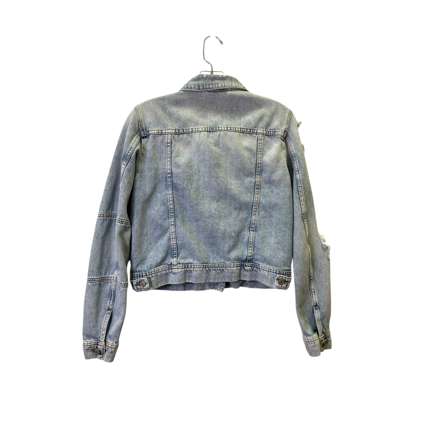 Jacket Denim By Free People In Blue Denim, Size:S