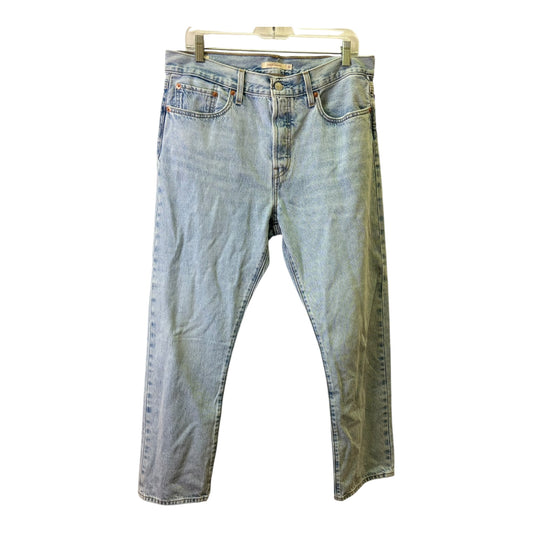 Jeans Straight By Levis In Blue Denim, Size:10