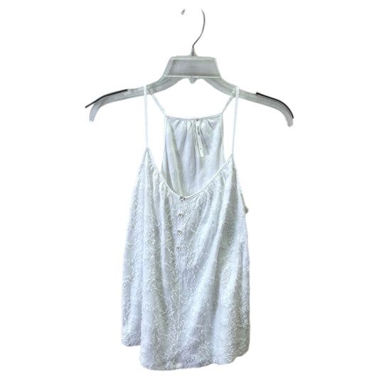 Top Sleeveless By Anthropologie In White, Size:S