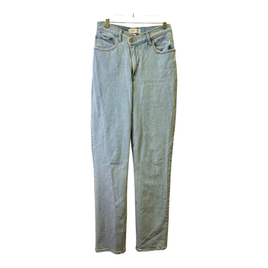 Jeans Straight By Abercrombie And Fitch In Blue Denim, Size:2
