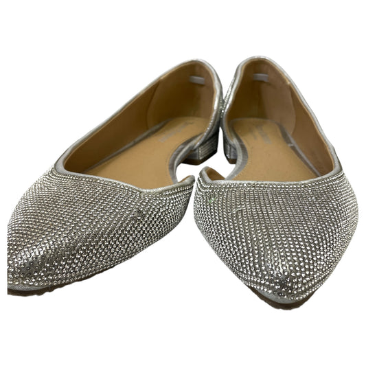 Shoes Flats By Juicy Couture In Silver, Size:9