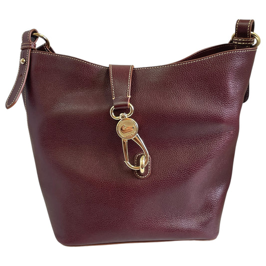 Handbag Designer By Dooney And Bourke In Maroon, Size:Large