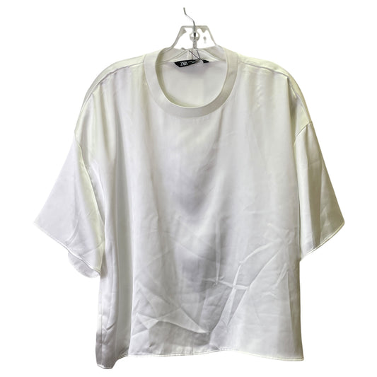 Top Ss Basic By Zara In White, Size:1X