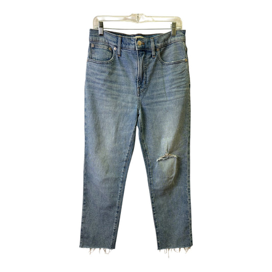 Jeans Straight By Madewell In Blue Denim, Size:6