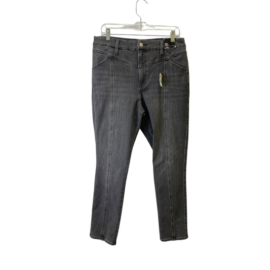 Jeans Skinny By Express In Black Denim, Size:12