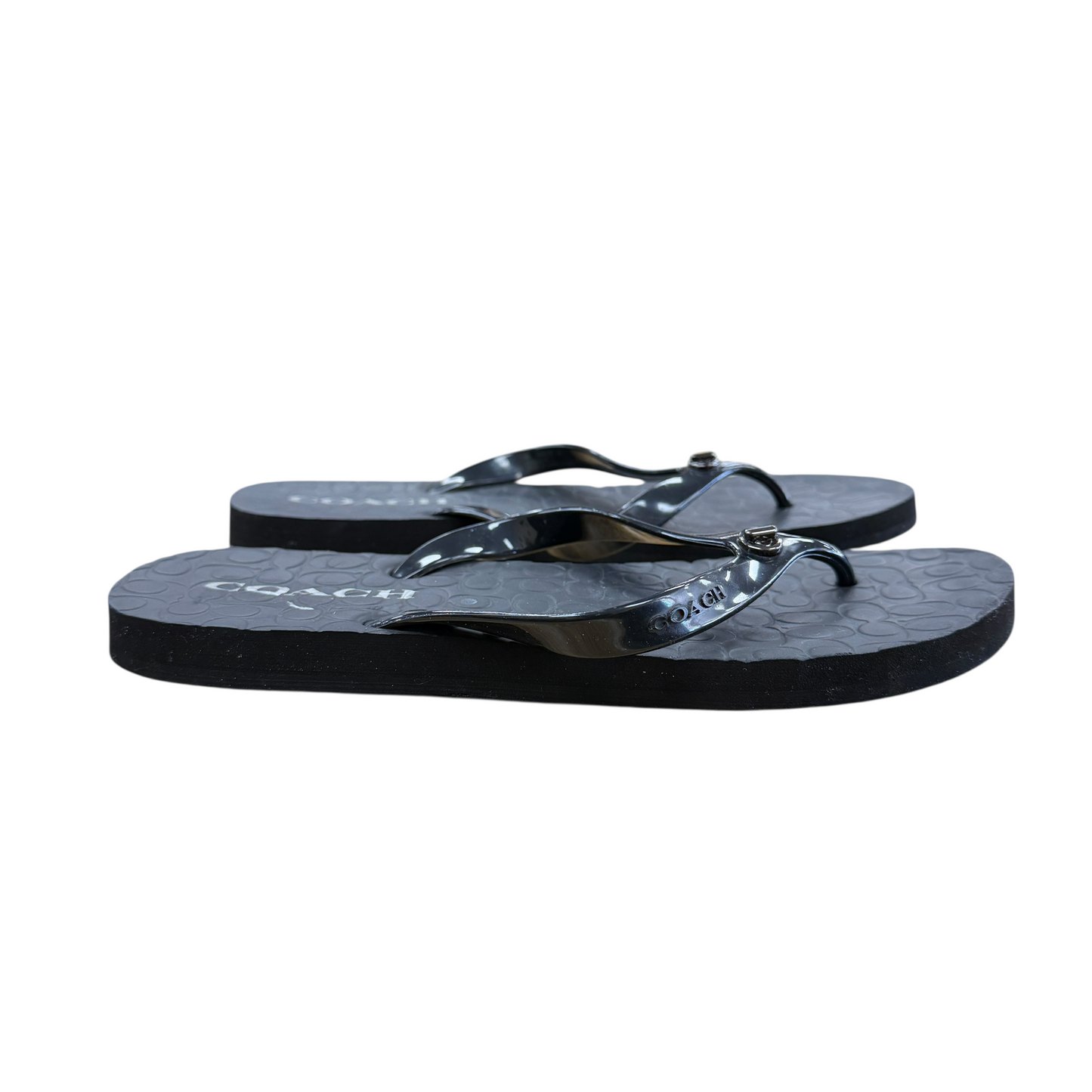 Sandals Designer By Coach In Black, Size:7