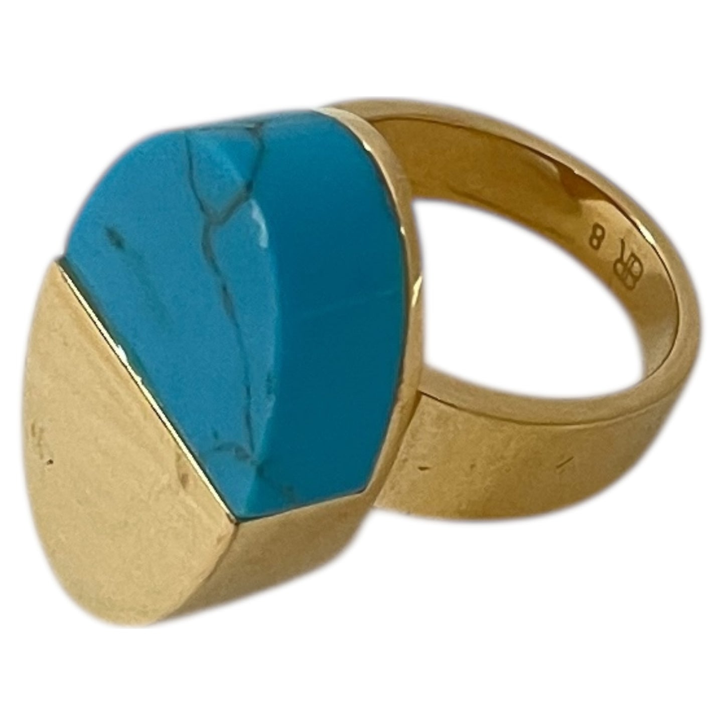 Ring Statement By Banana Republic In Blue & Gold