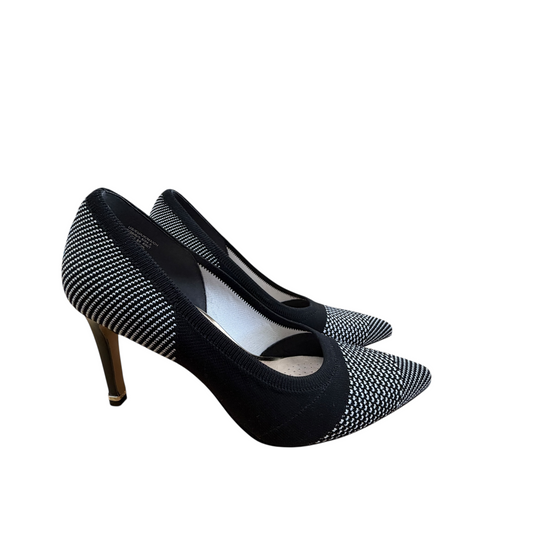 Shoes Heels Stiletto By Kenneth Cole In Black & White, Size:8