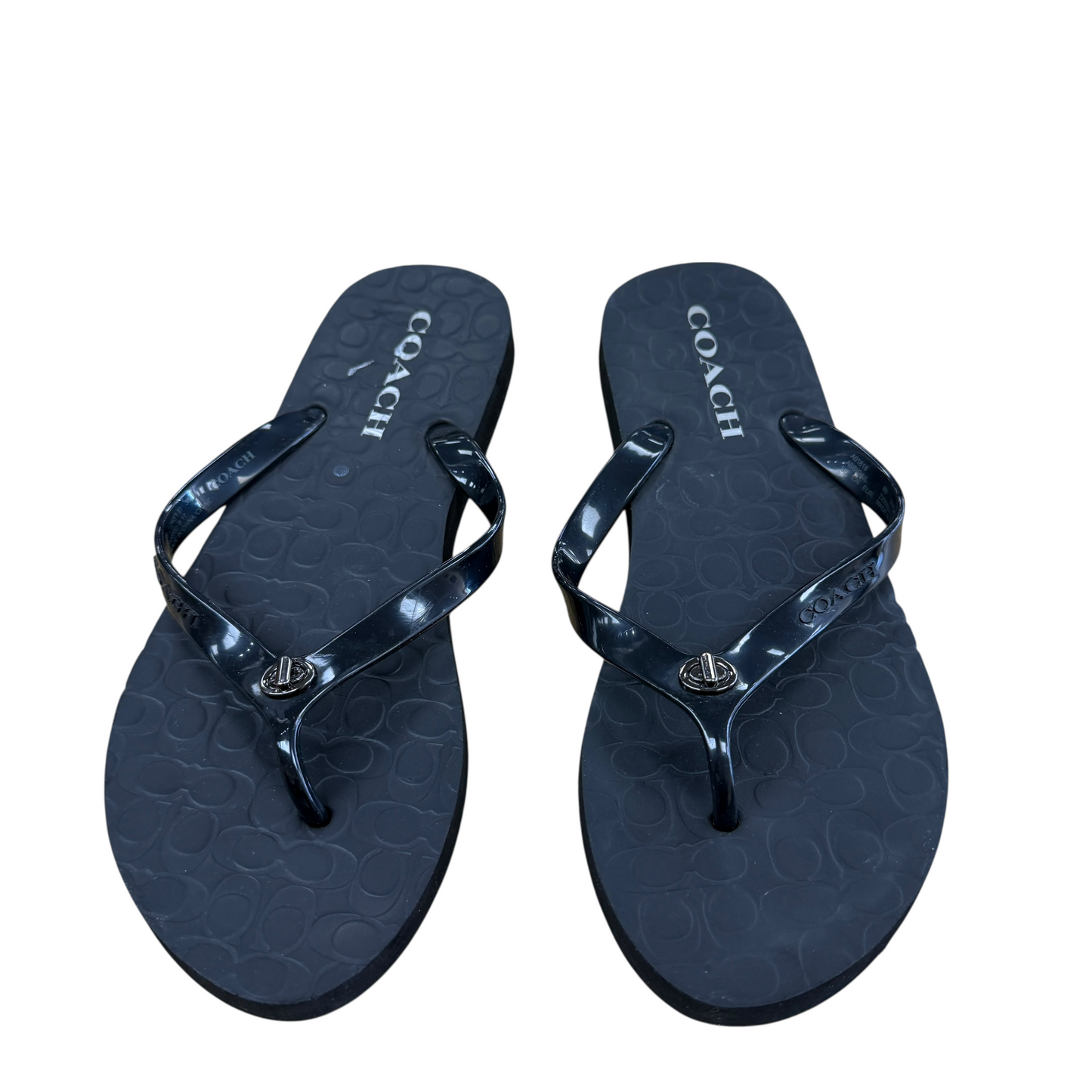 Sandals Designer By Coach In Black, Size:7