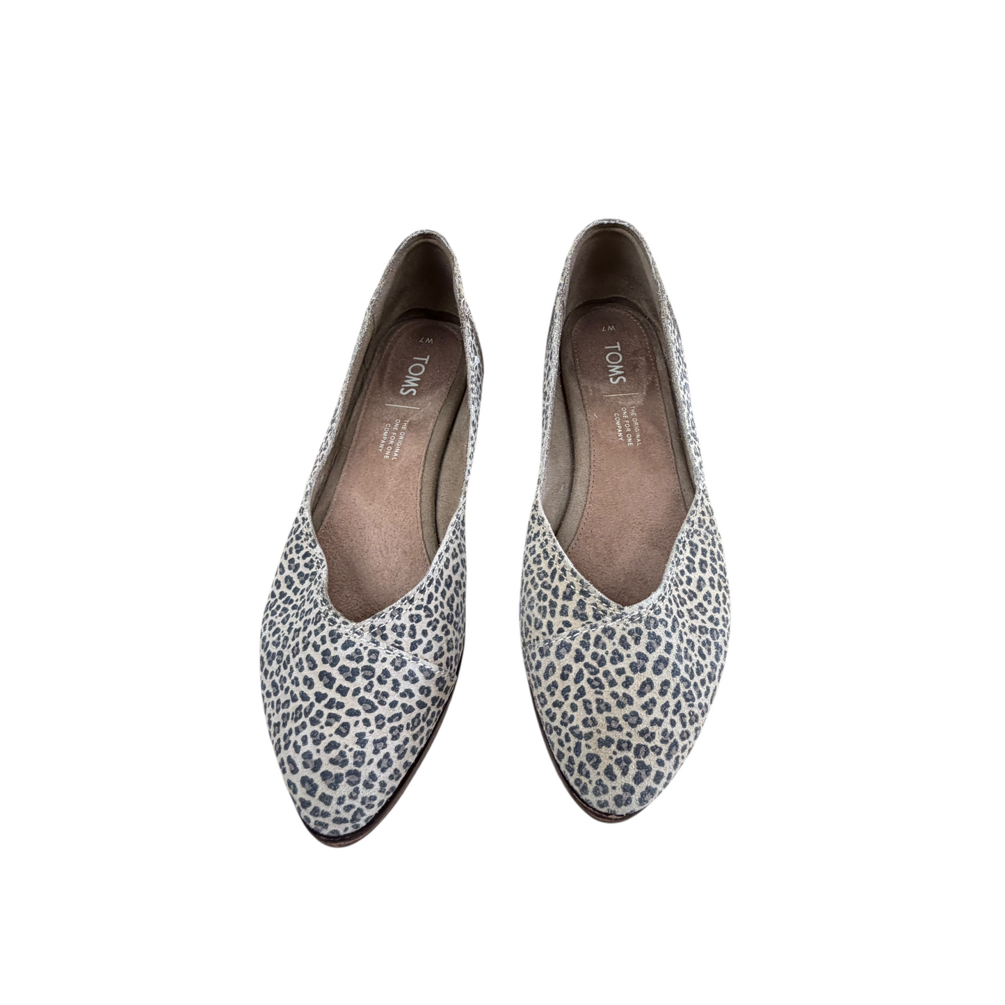 Shoes Flats By Toms In Animal Print, Size:7