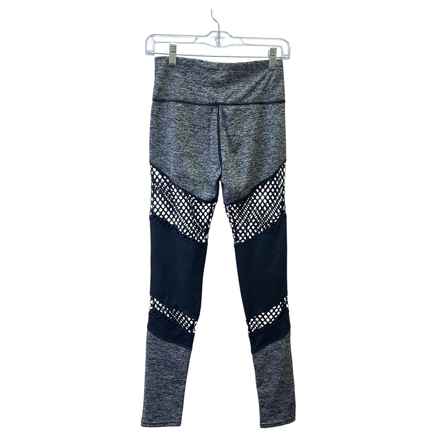 Athletic Leggings By Fashion Nova In Black & Grey, Size:S