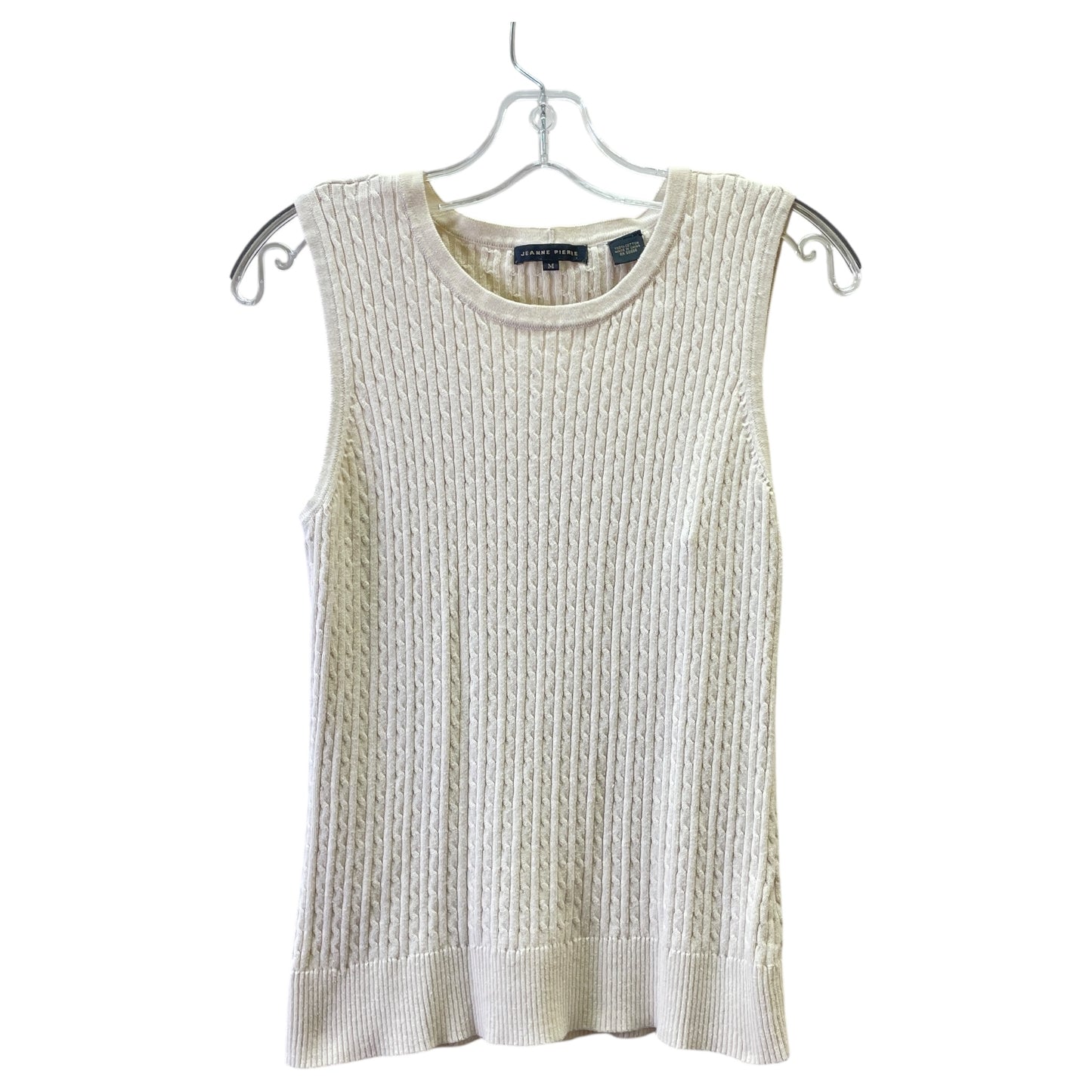 Sweater 2Pc By Jeanne Pierre In Beige, Size:M