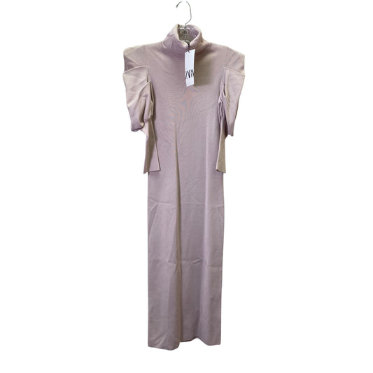 Dress Casual Midi By Zara In Pink, Size:S