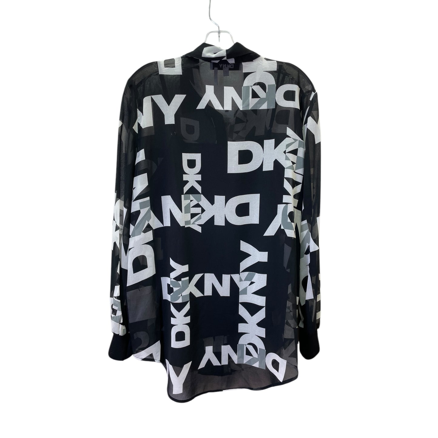 Top Ls By Dkny In Black & White, Size:M