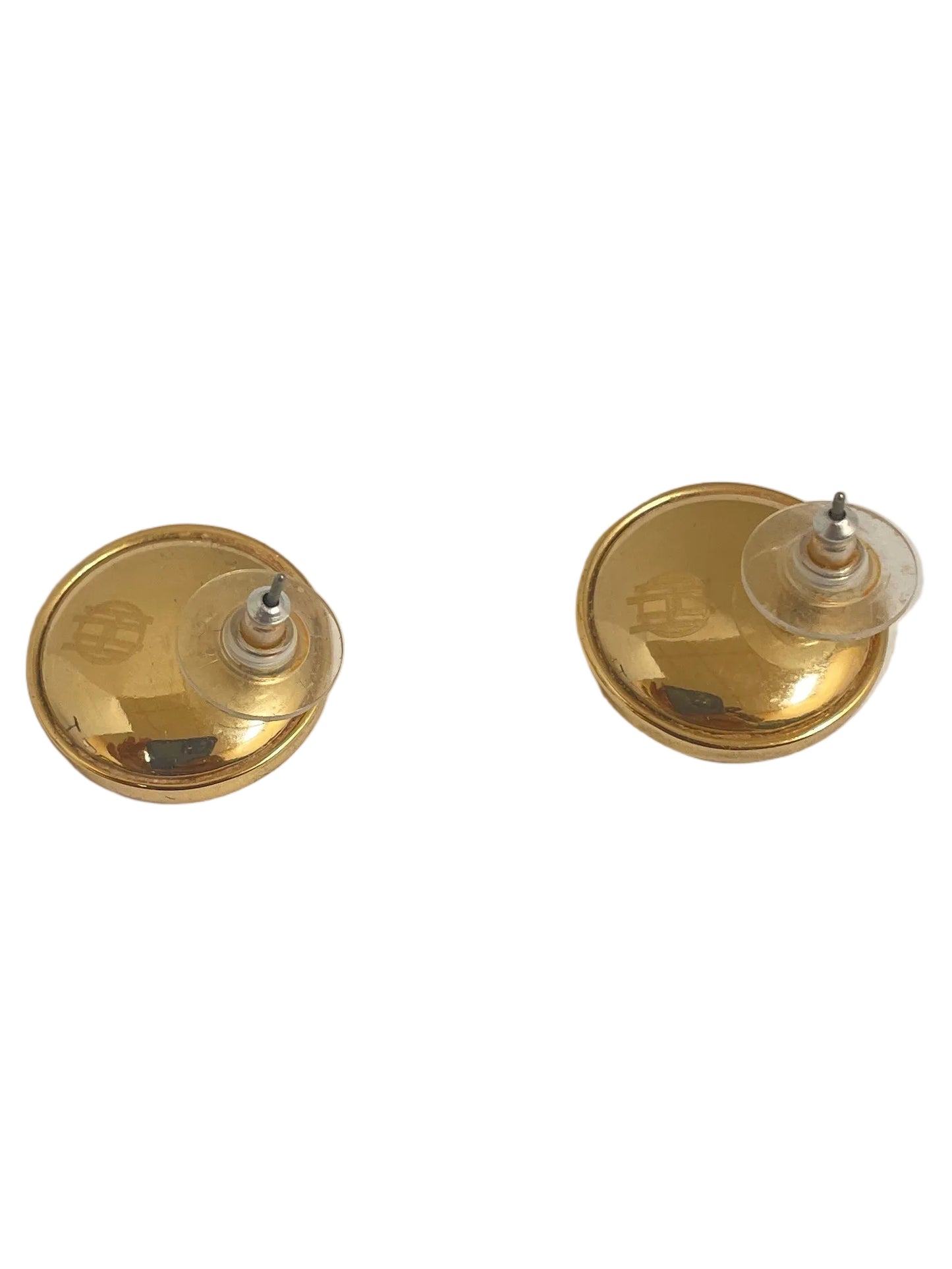 Earrings Stud By House Of Harlow In Black & Gold