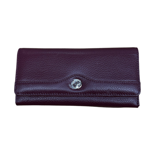 Wallet Leather By Giani Bernini In Maroon, Size:Large