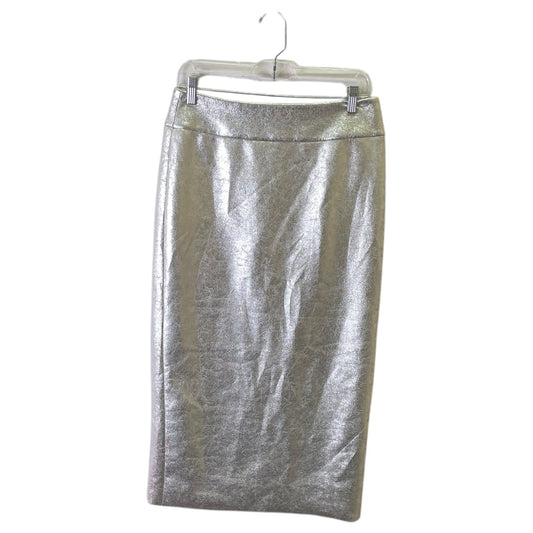 Skirt Midi By Zara In Silver, Size:6