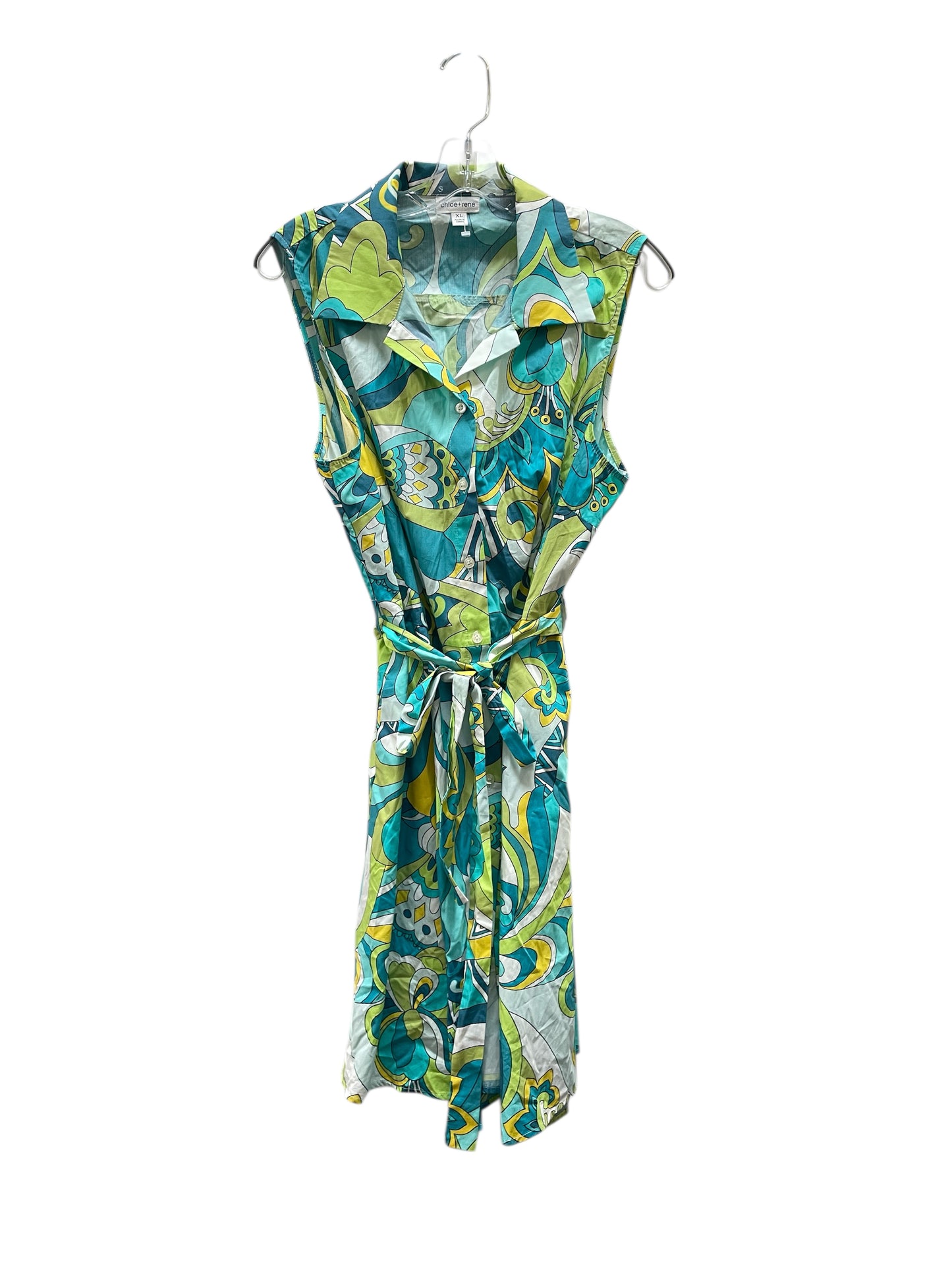 Dress Casual Midi By CHLOE AND RENE In Multi, Size:Xl