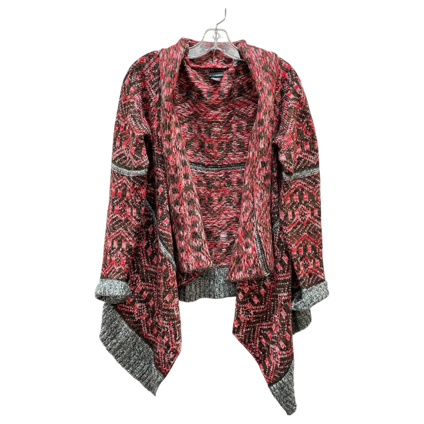 Cardigan By Daytrip In Green & Red, Size:L