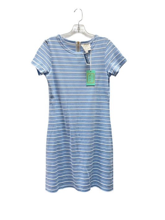 Dress Casual Midi By Sail To Sable In Blue & White, Size:S