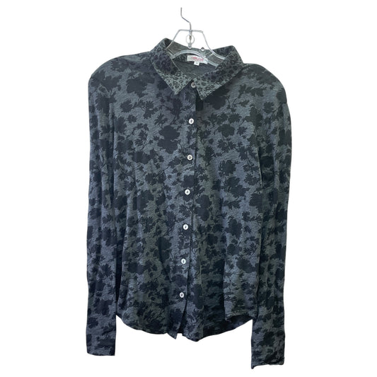 Top Ls By Clothes Mentor In Black & Grey, Size:S