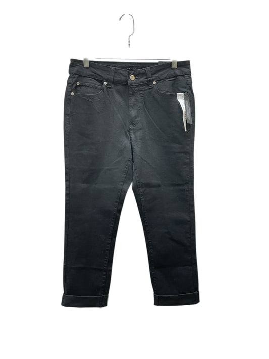 Jeans Cropped By Tahari In Black, Size:10