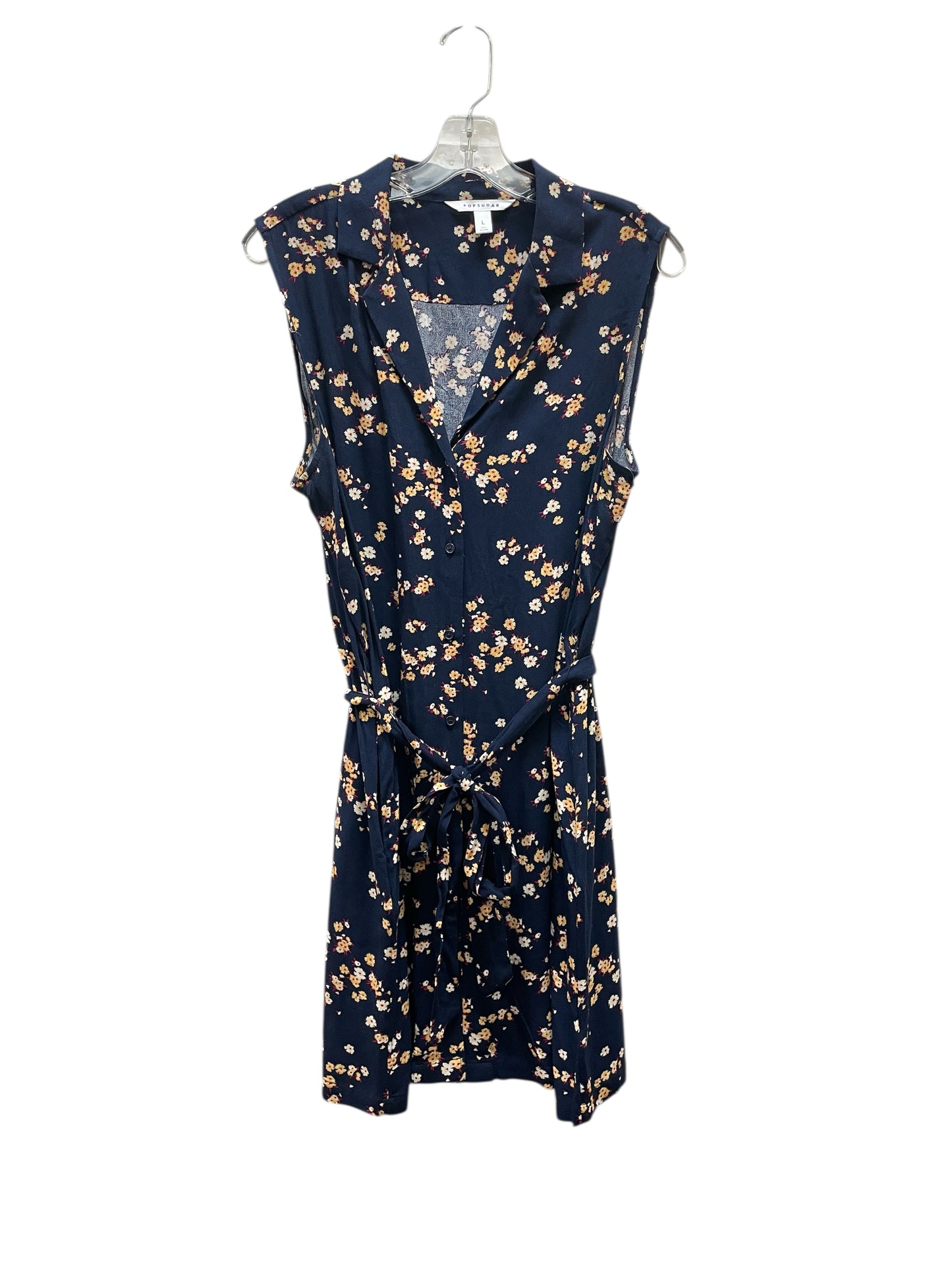 Dress Casual Midi By Popsugar In Floral Print, Size:L