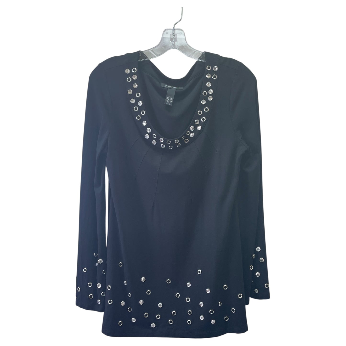 Top Ls By Inc In Black, Size:L