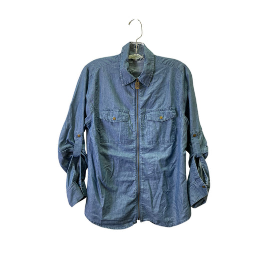 TOP LS by MICHAEL BY MICHAEL KORS In BLUE, Size: MP
