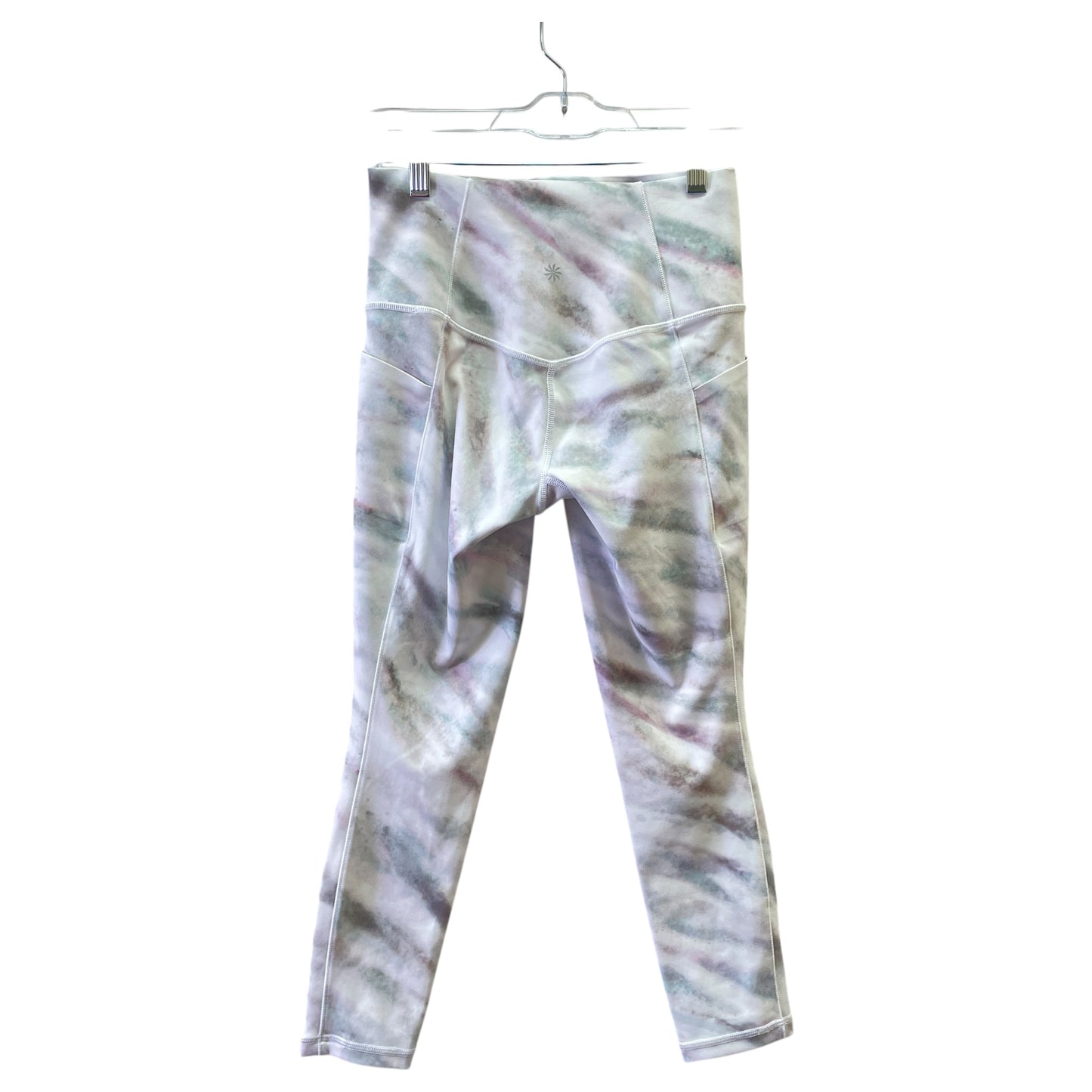 Athletic Leggings By Athleta In Purple & White, Size:Xsp