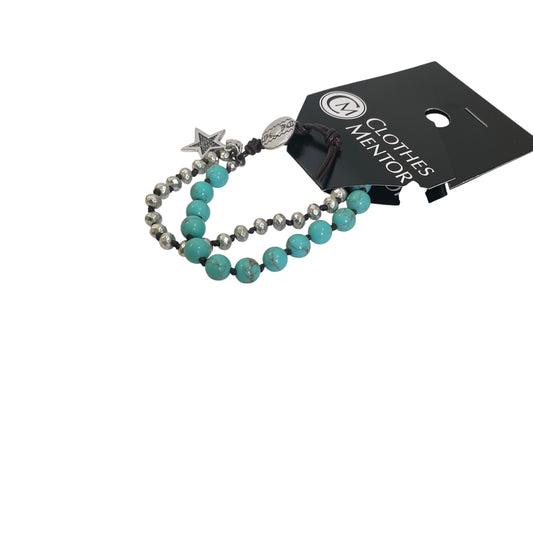Bracelet Beaded By Lucky Brand In Blue & Silver