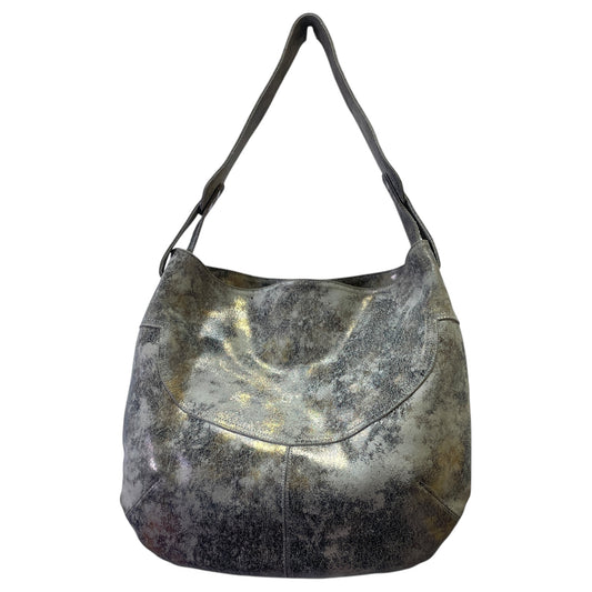 Handbag Leather By COFI In Gold, Size:Large
