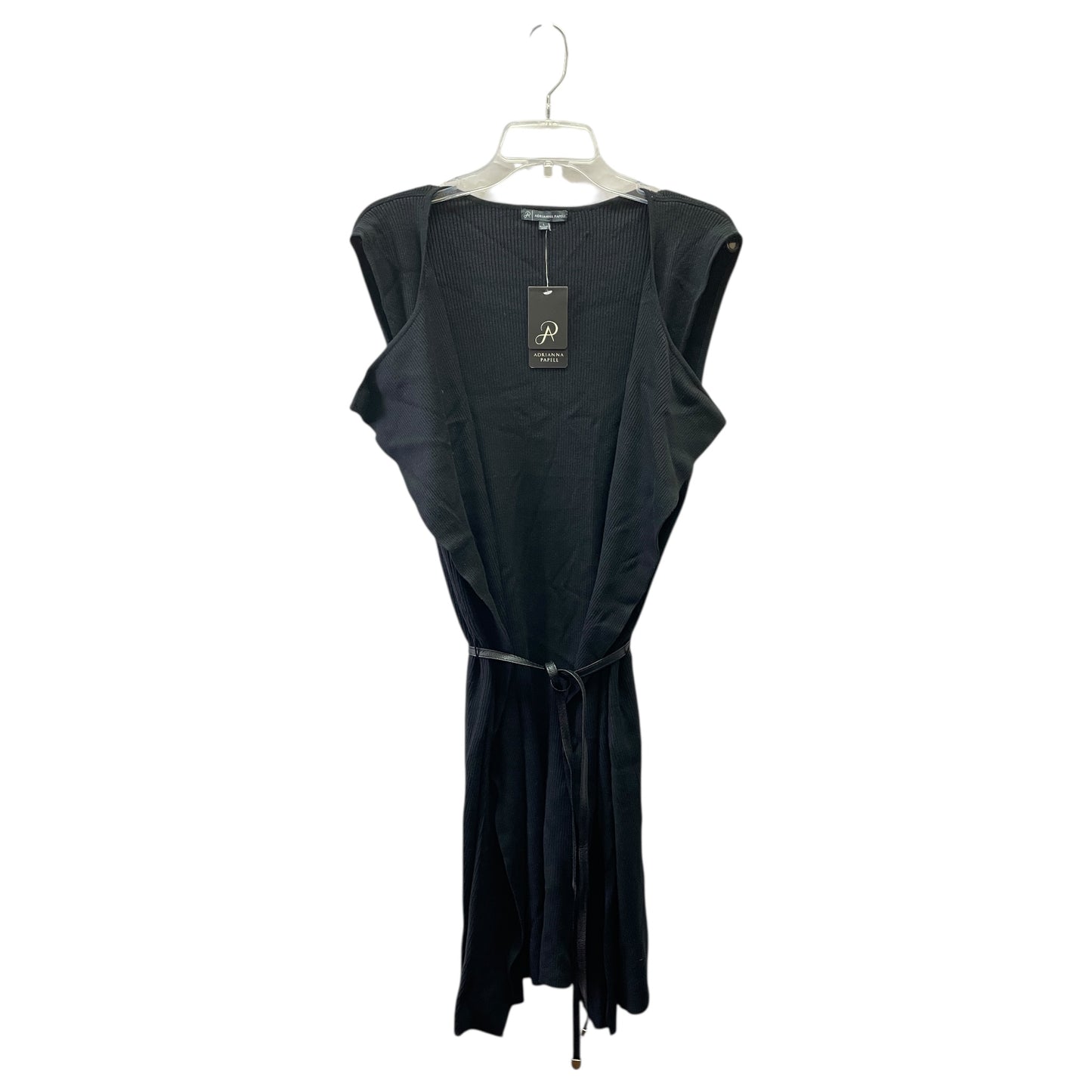 Vest Sweater By Adrianna Papell In Black, Size:L