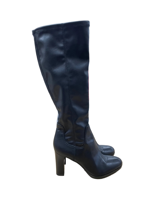 Boots Knee Heels By Franco Sarto In Black, Size:9