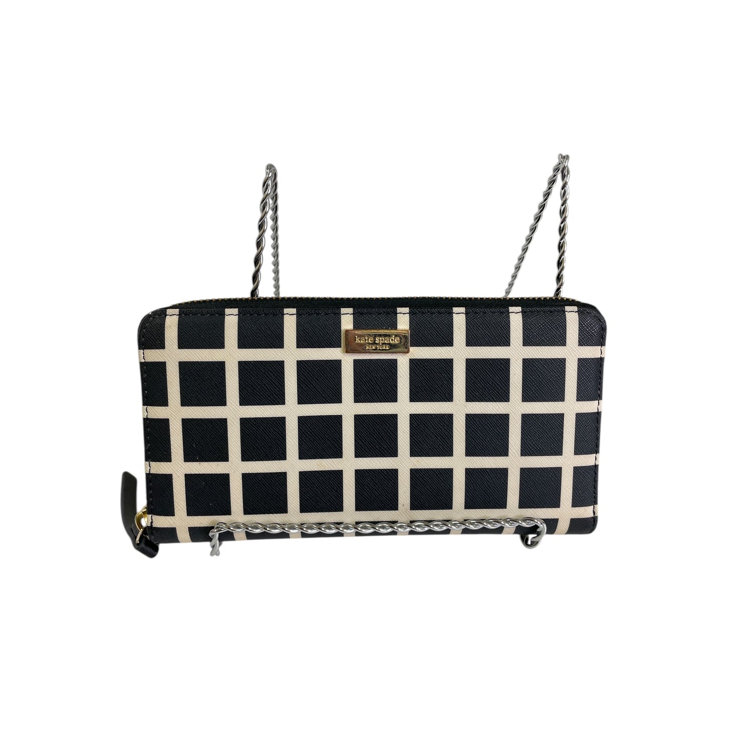 Wallet Designer By Kate Spade In Black & Cream, Size:Large