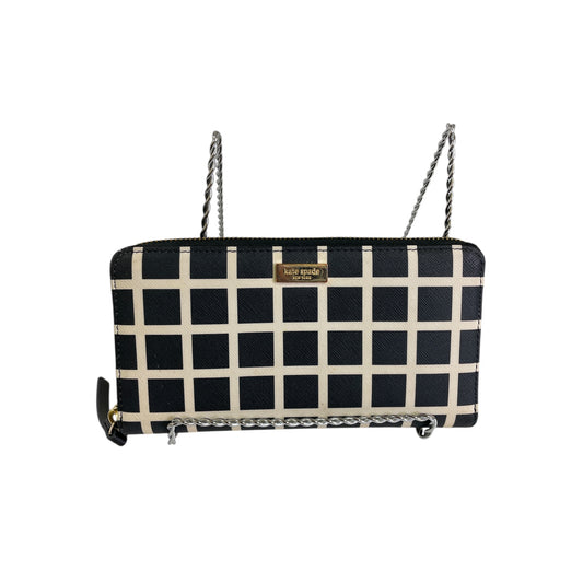 Wallet Designer By Kate Spade In Black & Cream, Size:Large